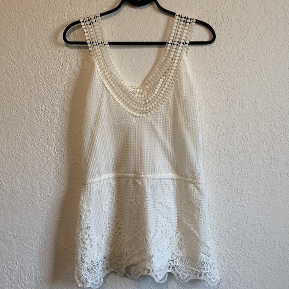 Bathing Suit Cover • Skort/Romper | Size 8 | Fashion Collection | White - Picture 2 of 5